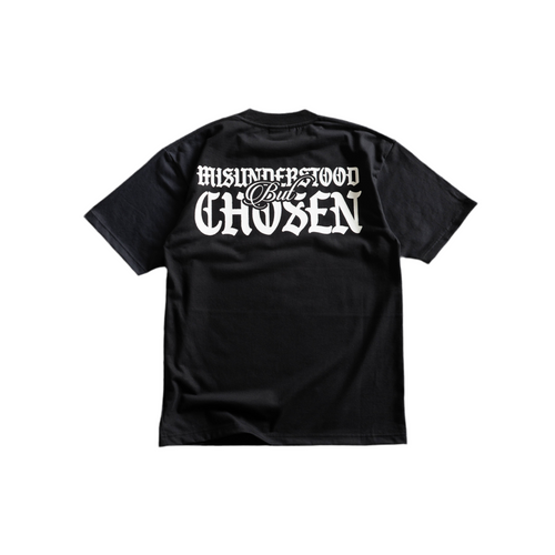 CHAINED SHADOW TEE - BLACK