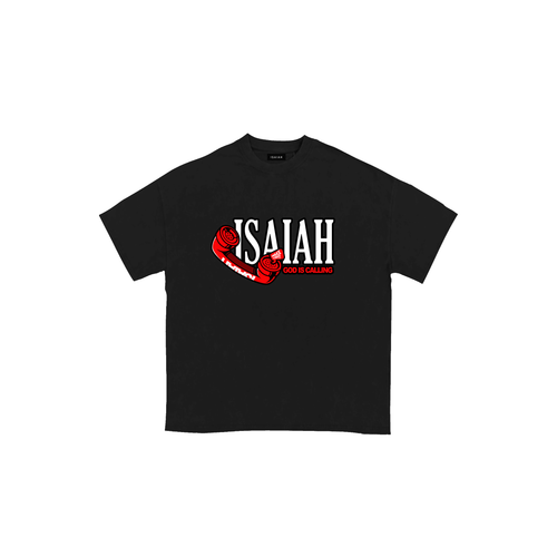 GOD IS CALLING TEE IN BLACK